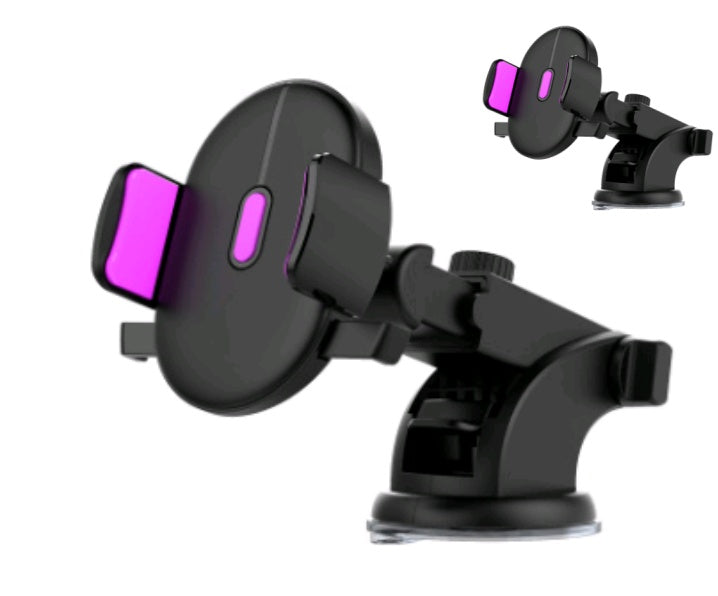 TREX Sturdy Car Phone Holder. Long Rod Telescopic Car Dashboard Suction Cup