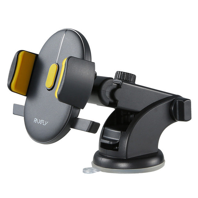 TREX Sturdy Car Phone Holder. Long Rod Telescopic Car Dashboard Suction Cup