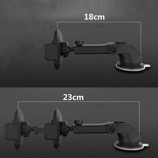 TREX Sturdy Car Phone Holder. Long Rod Telescopic Car Dashboard Suction Cup