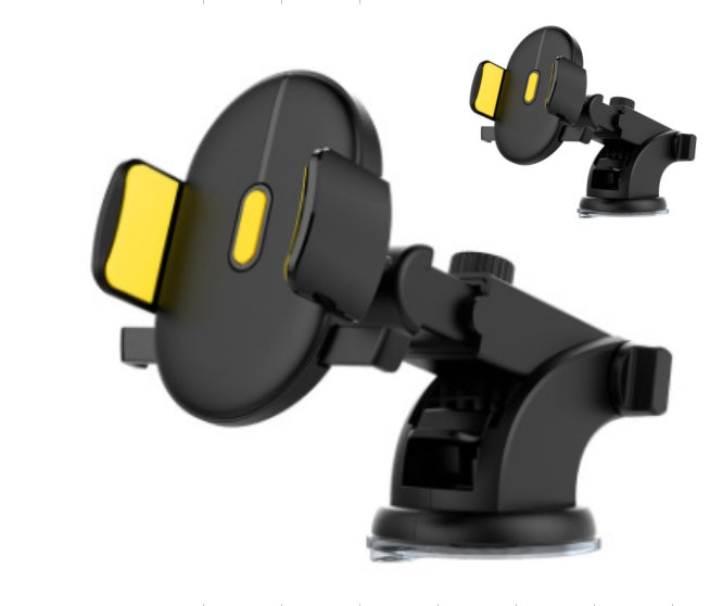 TREX Sturdy Car Phone Holder. Long Rod Telescopic Car Dashboard Suction Cup